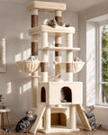 Globlazer Z78 Heavy Duty Cat Tree for 20lbs Large Adult Cats, Beige