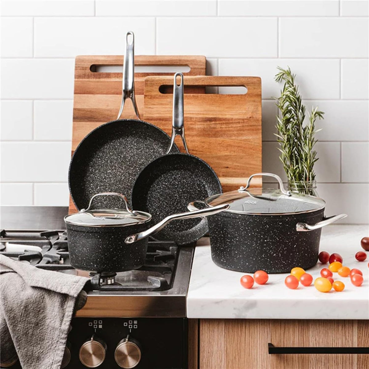 Cuisine::pro Ironroc Cookware Set, Non-Stick, Toxin-Free, 6 Piece