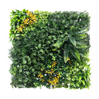 ECOOPTS 40"x40" Faux Ivy Privacy Fence Screen Artificial Boxwood Panels Topiary Hedge Plants for Indoor Outdoor Decoration, #1 Mixed Leave, 1 Pack