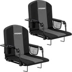 VIVOHOME Stadium Seats with Back Support, Bleacher Chairs for Sport Event