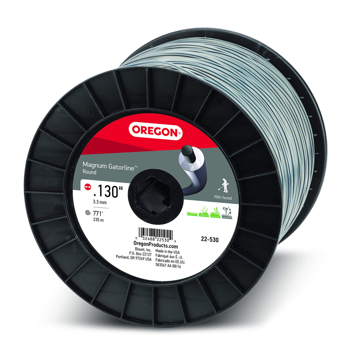 Oregon Magnum Gatorline 130 Trimmer Line Heavy Duty, .130" x 764-Foot