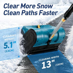 Battery Powered Snow Shovel Portable Snow Blower 3.0AH-Blue