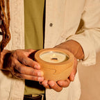 Refillable Coconut Soy Candle Gift Set | Reusable Wood Container + 2 Recyclable Refills (6.5 oz) | Unwind x2 | Non-Toxic Crackling Wood Wick