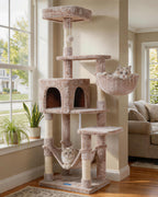 Hey-brother Cat Tree, Multi-Level Sisal Covered Scratching Posts, MPJ050W