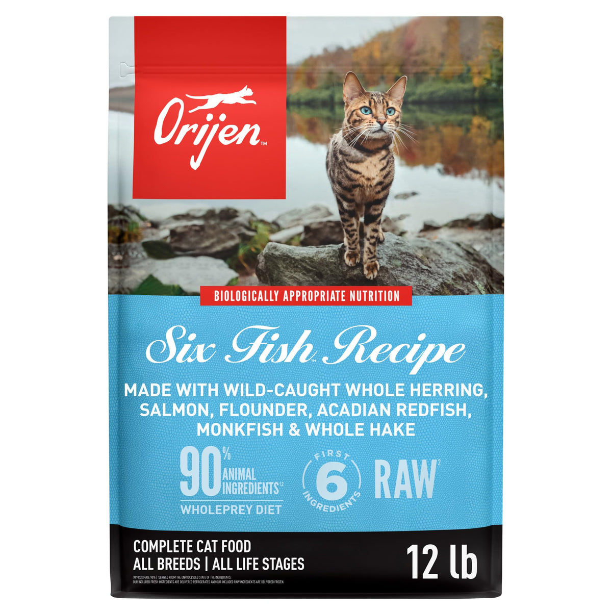 ORIJEN Grain Free WHOLEPREY Dry Cat Food Original Recipe 12lb Bag