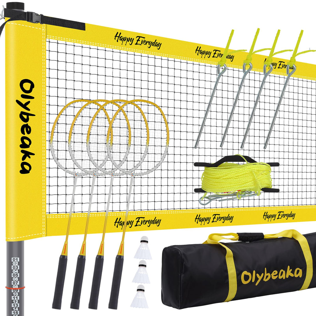 20FT Outdoor Badminton Set for Backyard Lawn Beach