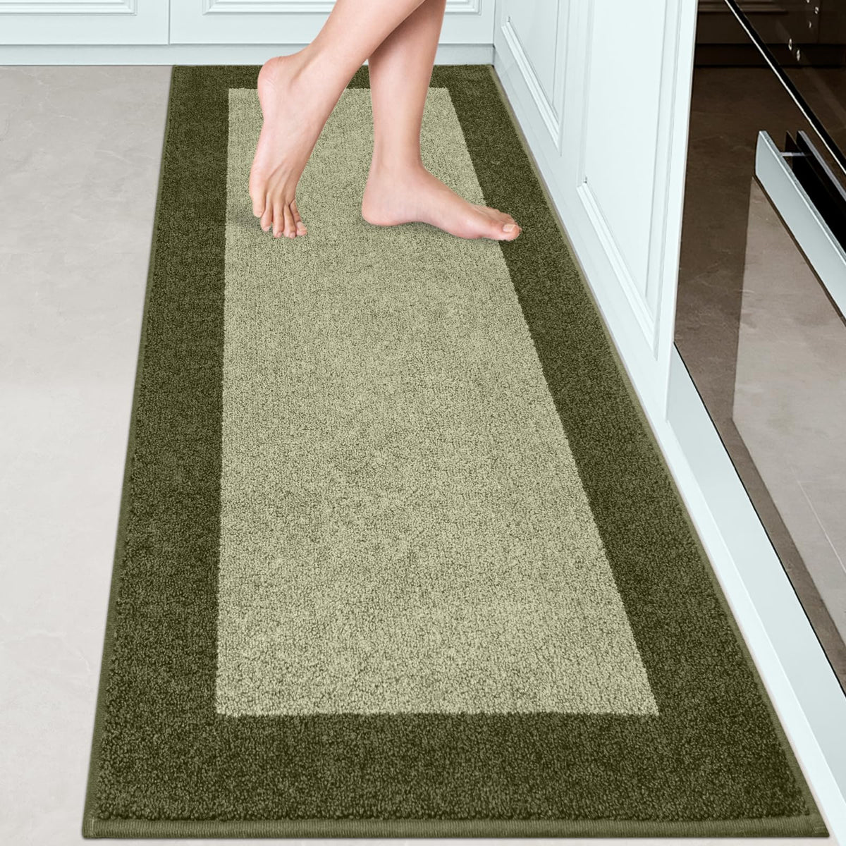 Runner Rug 24" x 96" for Kitchen, Floor, Hallway, Roll Packing