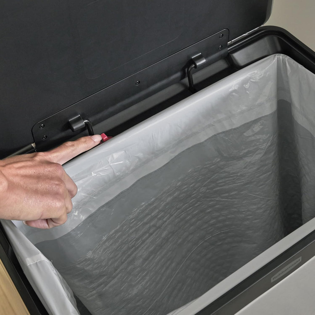 Rubbermaid Elite Stainless Steel Step-On Trash Can, 12 Gallon