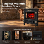 LIVILAND 1500W Electric Fireplace Stove, Indoor Space Heater
