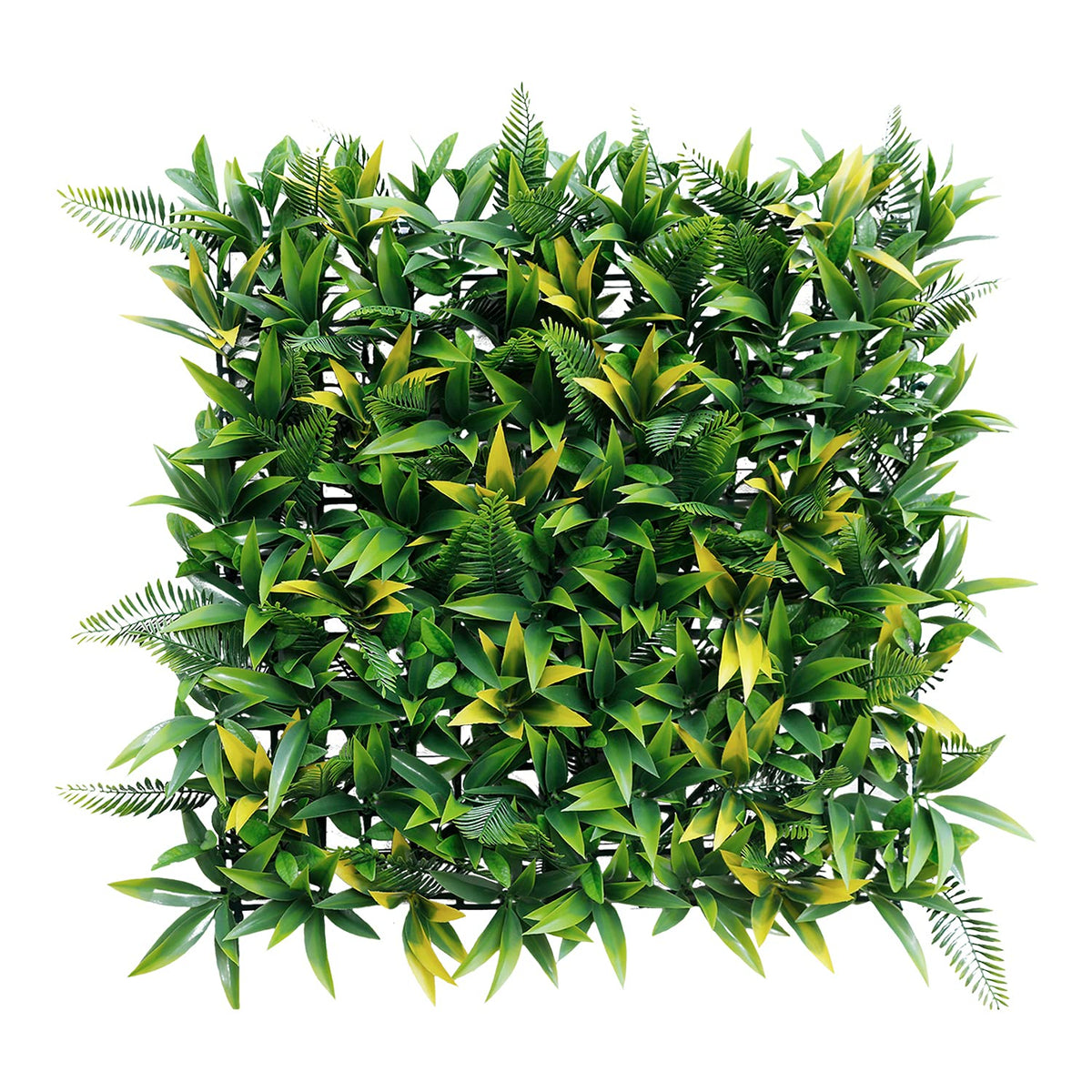 ECOOPTS 20"x20" Faux Ivy Privacy Fence Screen Artificial Boxwood Panels Topiary Hedge Plants for Indoor Outdoor Decoration, #3 Mixed Leaves, 29 Packs
