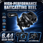 Sougayilang 2-Piece Baitcasting Rod and Reel Combo