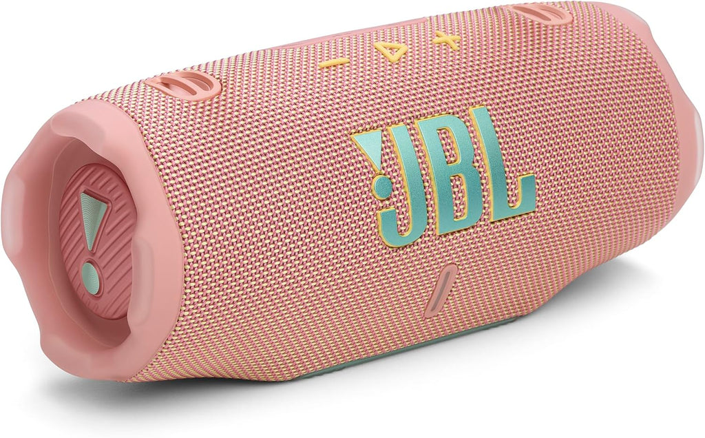 JBL Charge 6 - Portable Waterproof & Drop-Proof Bluetooth Speaker, Bold Pro Sound with AI Sound Boost (Blue) (Renewed)