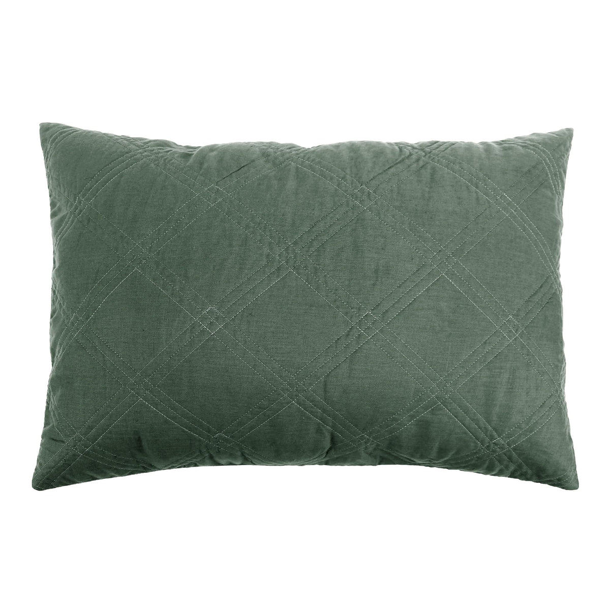 Levtex Home - 100% French Flax Linen Front/100% Cotton Back - Quilted Throw - French Flax Washed Linen - Charcoal - Throw Size (50 x 60in.)