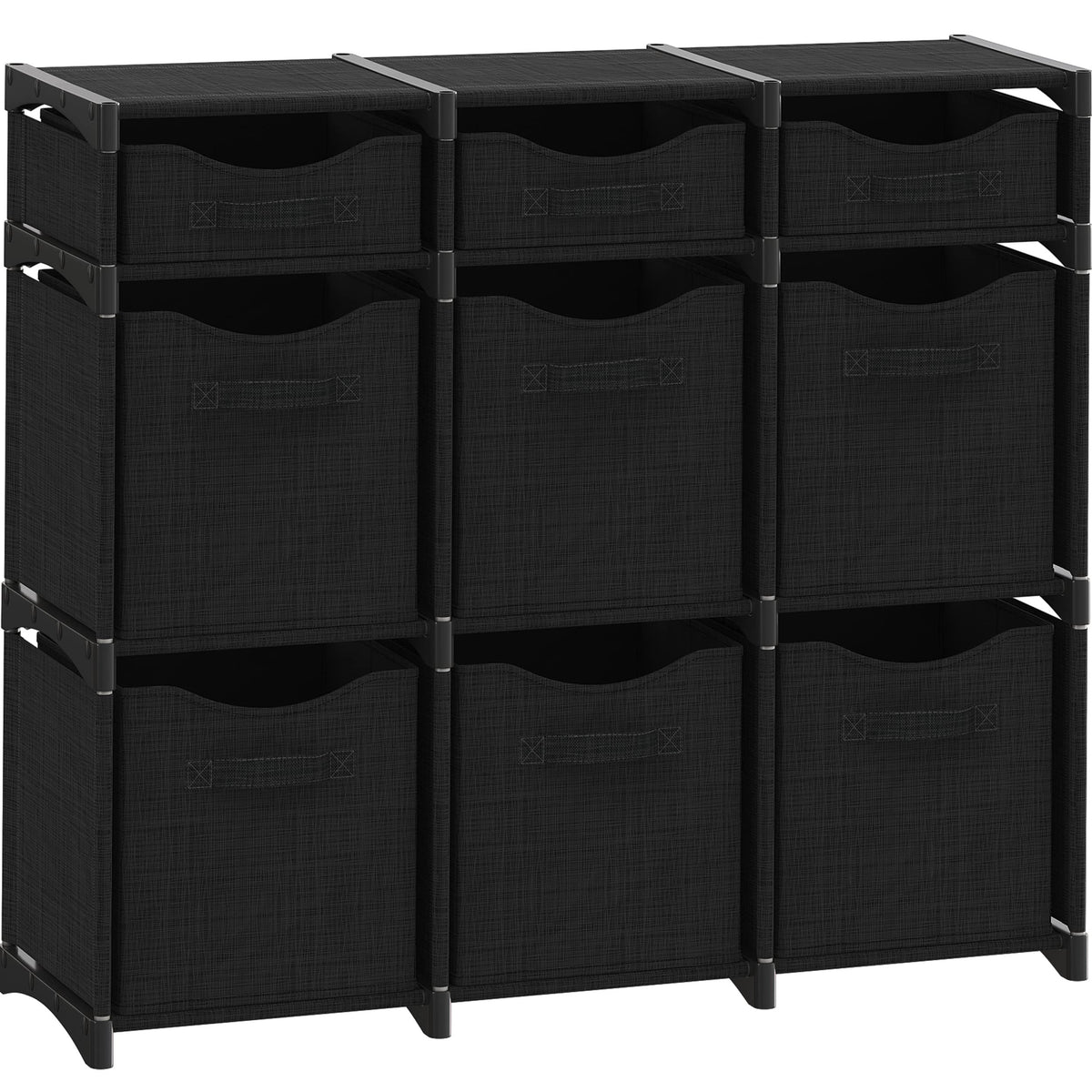 Cube Storage Organizer with Storage Bins Included - The Perfect Closet Organizers and Storage Solution. Includes 12 Storage Cubes, Great For Toy Storage, Closet Storage, Clothes Storage (Grey)