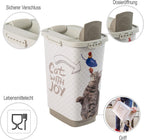 Rotho Mypet Cody 25 Litre Pet Food Container with Lid and Pourer, BPA-Free Plastic (PP), Anthracite/White, 25 Litres (33.0 x 25.0 x 46.2 cm)