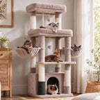 Hey-brother Cat Tree Tower with Extra Large Platform, Big Condo, MPJ070W