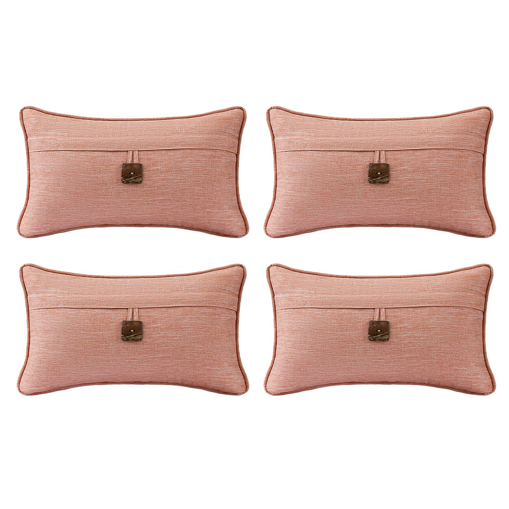 Outdoor Sunbrella Decorative Pillows Pack of 4, 20" x 12" Outdoor Pillow Set for Couch Bed Throw Patio Sofa, Airies Marble