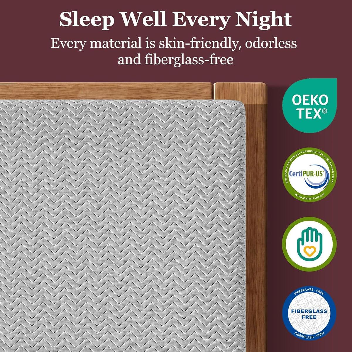 BedStory 3 Inch King Size Firm Mattress Topper for Pressure Relief