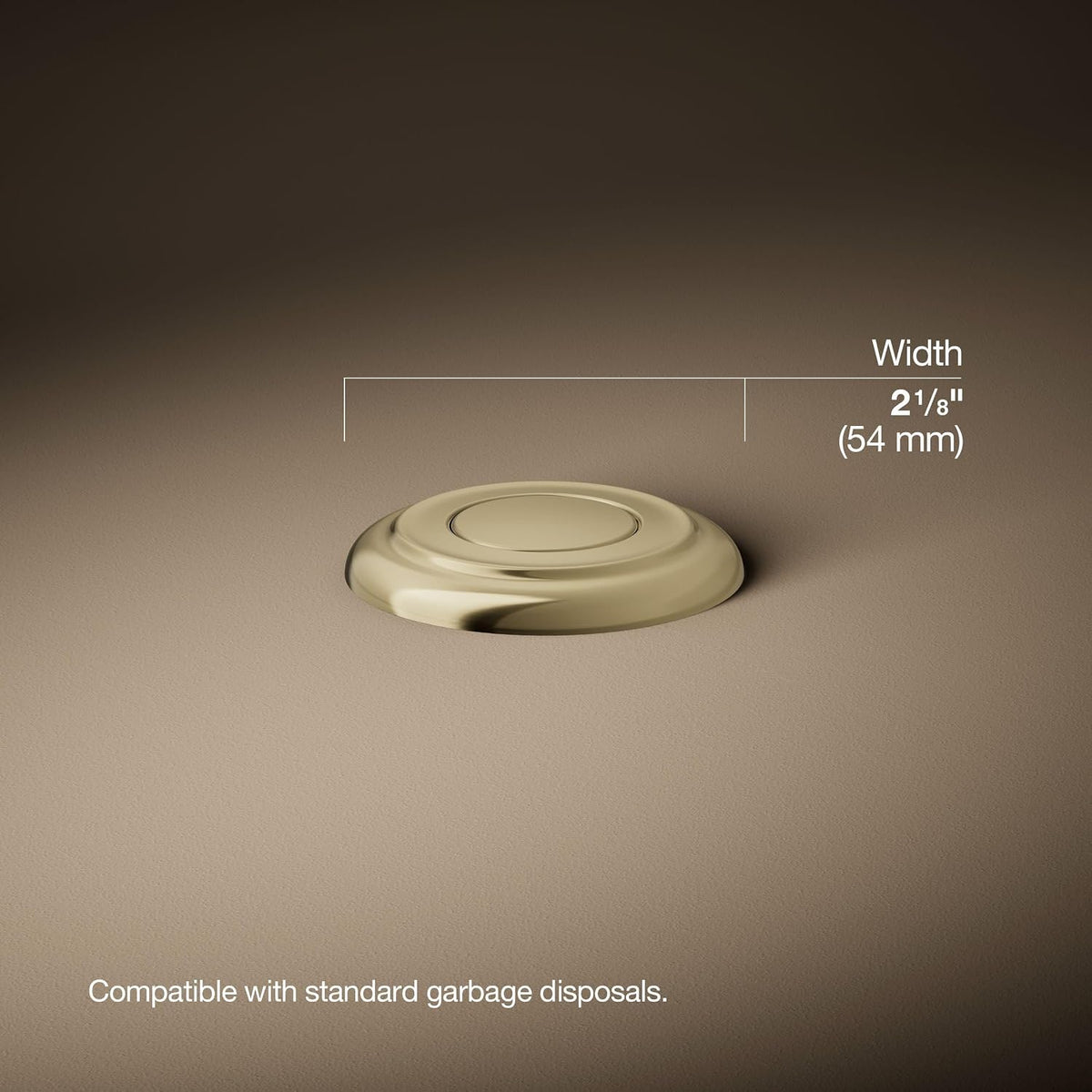 Kohler K35723-AF Garbage Disposal Air Switch Kit Vibrant French Gold
