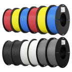Creality PLA 3D Printer Filament, Multicolor, 12-Pack, 12KG Total