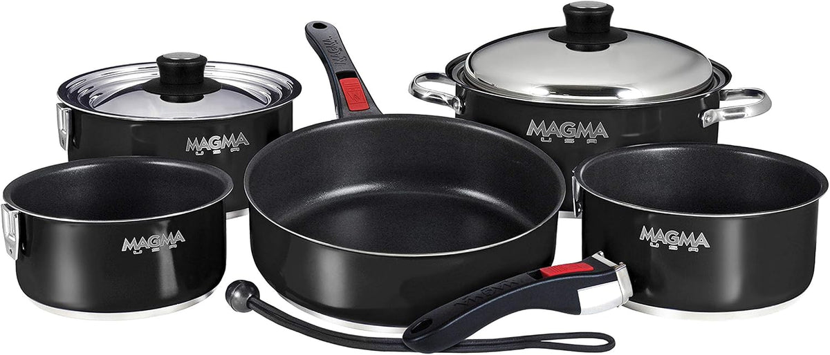 Magma A10-360L-IND 10 Piece Stainless Steel Nesting Cookware Set