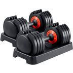 AOTOB Adjustable Dumbbell Set 25/55 Lbs (Pair)