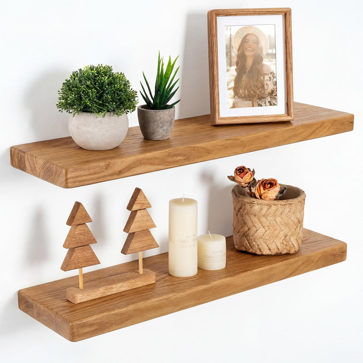 Marsmiles 55in Long Floating Shelves for Wall Mounted, 1Pack|Natural