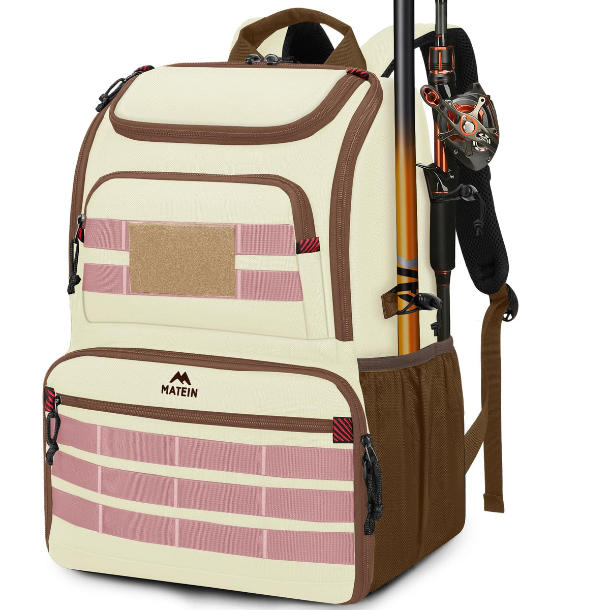 MATEIN Fishing Backpack Tackle Box, Tackle Backpack with Cooler for Men