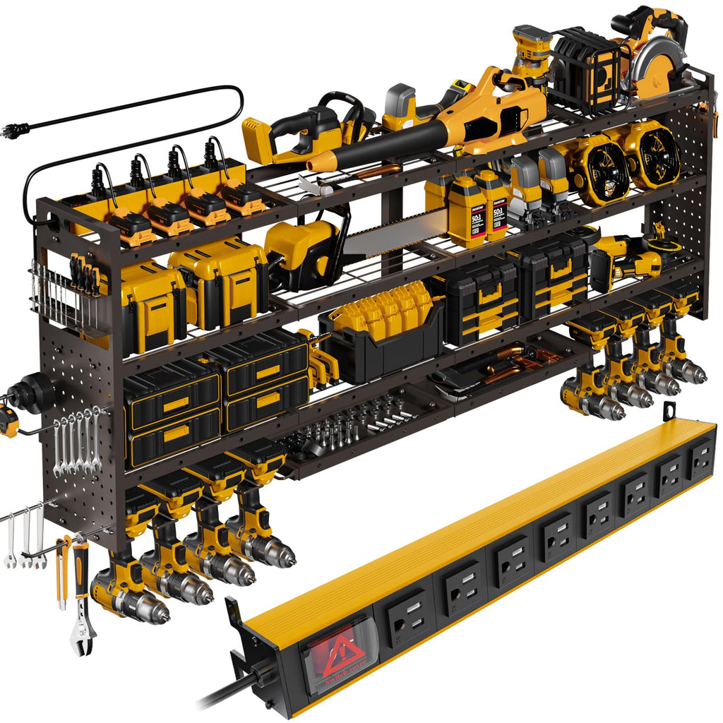 Large 49''Wide Power Tool Organizer Wall Mount, Charging Station