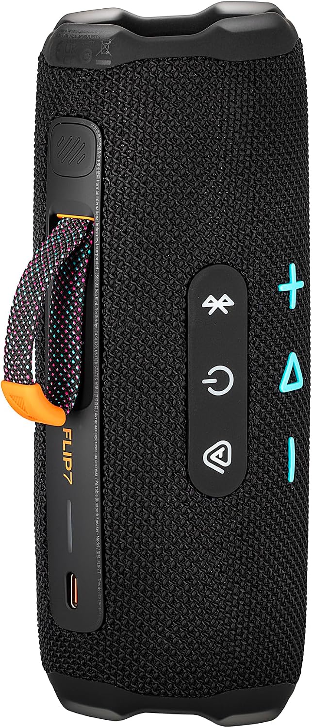 JBL Flip 7 Portable Bluetooth Speaker (Funky) | Bold Pro Sound with AI Sound Boost, 16-Hour Playtime, IP68 Waterproof & Dustproof, Auracast Multi-Speaker Pairing + Travel Case