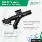 Zoeller 540 FLEX Water-Powered Backup Sump Pump System