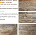 HOKYHOKY Reclaimed Solid Wood Bench-55 Entryway Bench with Storage Shelf
