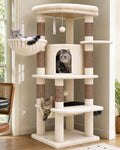 Globlazer 66inch Corner Cat Tree Tower for Indoor Large Cats, C66, Beige
