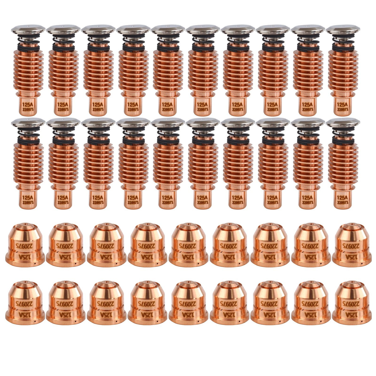 40Pcs 220971 Plasma Nozzle Tips Fit for Hypertherm Powermax 125