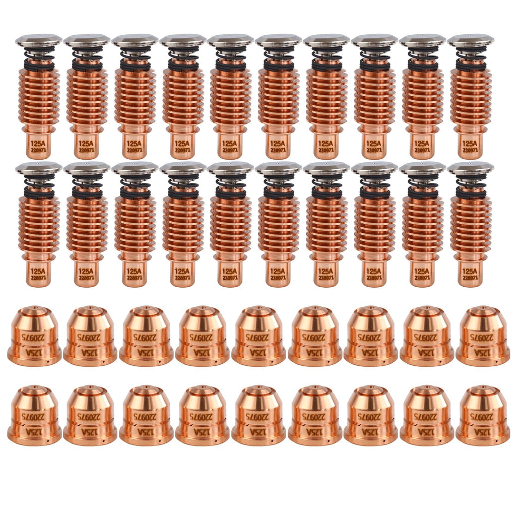 30pcs 420169 Nozzle Tips 65A Fit PMX125 Plasma Cutting Torch Consumables