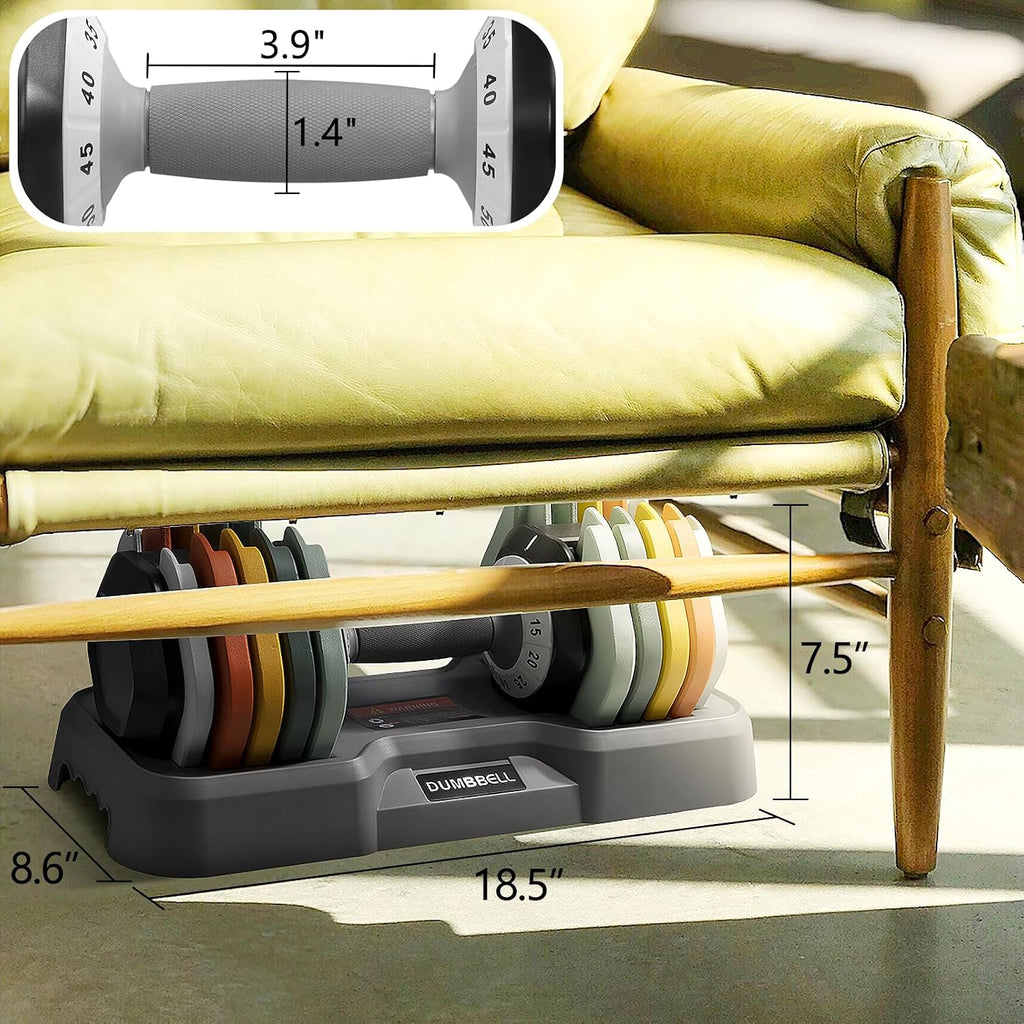 AOTOB Adjustable Dumbbell Set 25/55 Lbs (Pair)