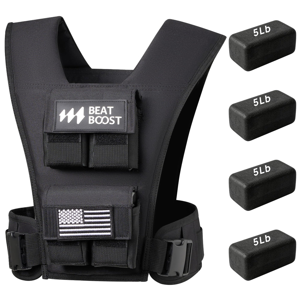 Weighted Vest Adjustable for Men, 20LB/30LB/40LB/50LB/60LB/70LB/80LB Vest
