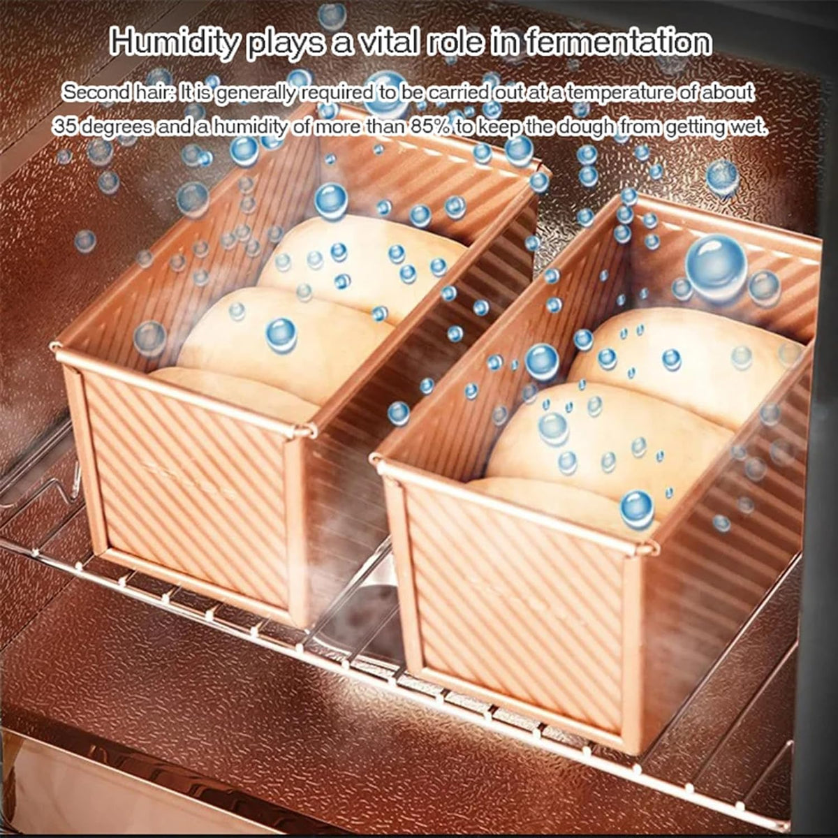 40L Electric Dough Proofer Machine, Kitchen Dough Yogurt Bread Fermentation Machine, with Humidity and Temperature Control, High Efficiency Household