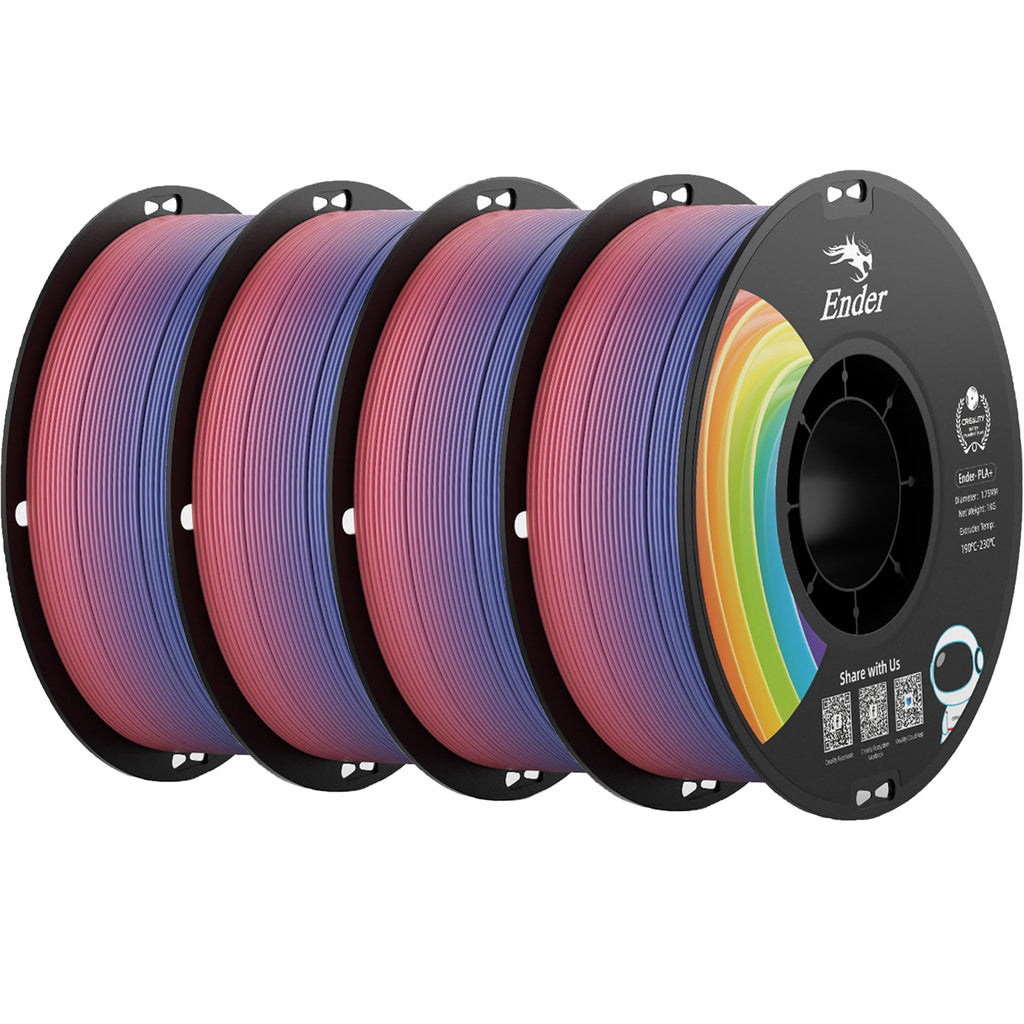 Creality PLA 3D Printer Filament, Multicolor, 12-Pack, 12KG Total