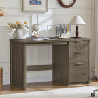 LEYAOYAO Office Desk 48" with 3 Drawers Storage File Cabinet