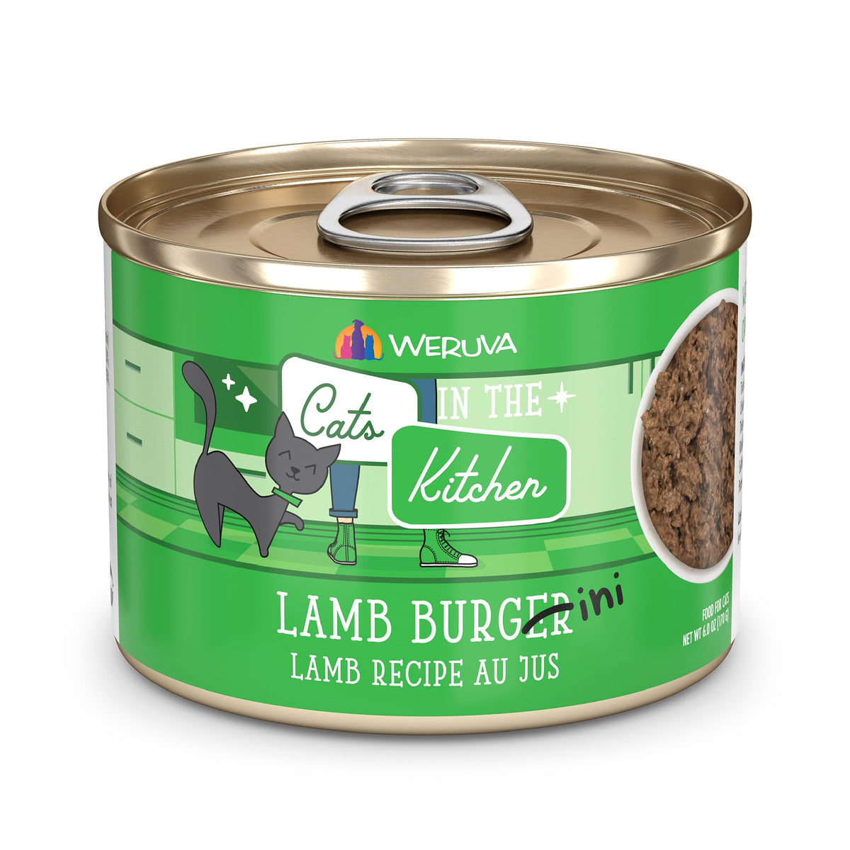 Weruva Cats in the Kitchen, Kitchen Cuties Variety Pack, Wet Cat Food, 6oz Cans (Pack of 24)