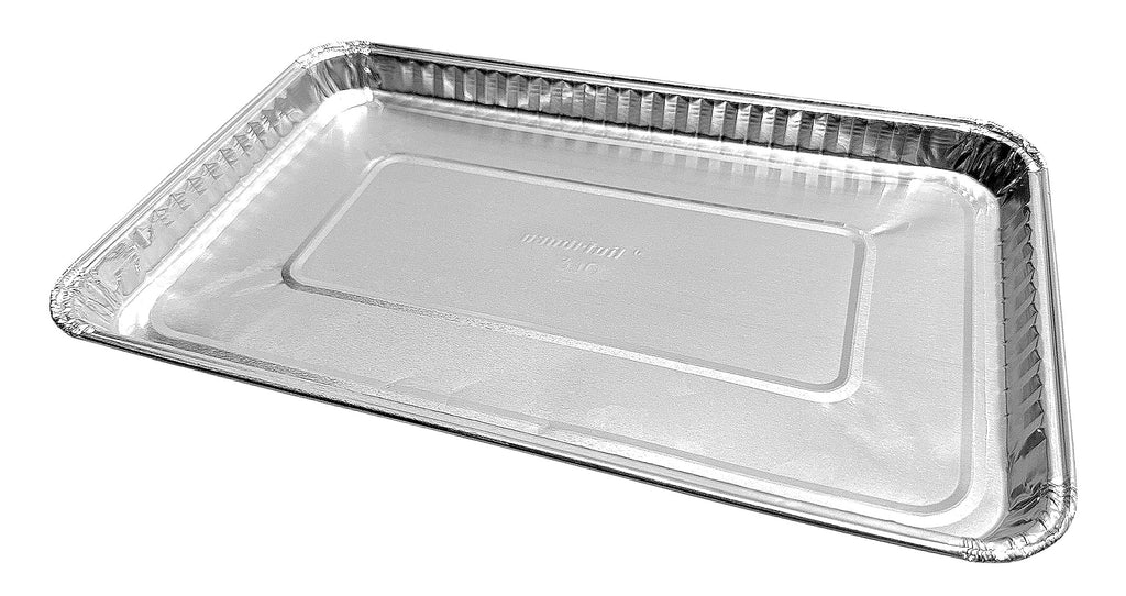 PACTOGO 9" x 6" x 1.25" Oblong Disposable Aluminum Foil Danish Cake Pans - Ideal Baking Tins for Sweets, Cakes, Cookies, Brownies (Pack of 100)
