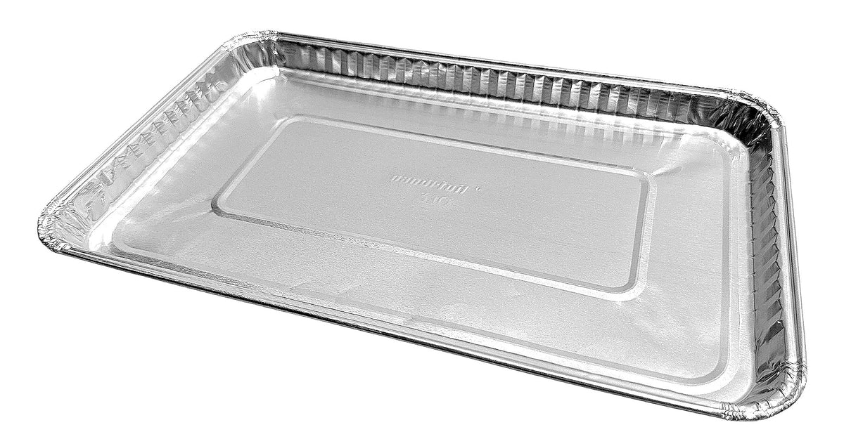PACTOGO 9" x 6" x 1.25" Oblong Disposable Aluminum Foil Danish Cake Pans - Ideal Baking Tins for Sweets, Cakes, Cookies, Brownies (Pack of 100)
