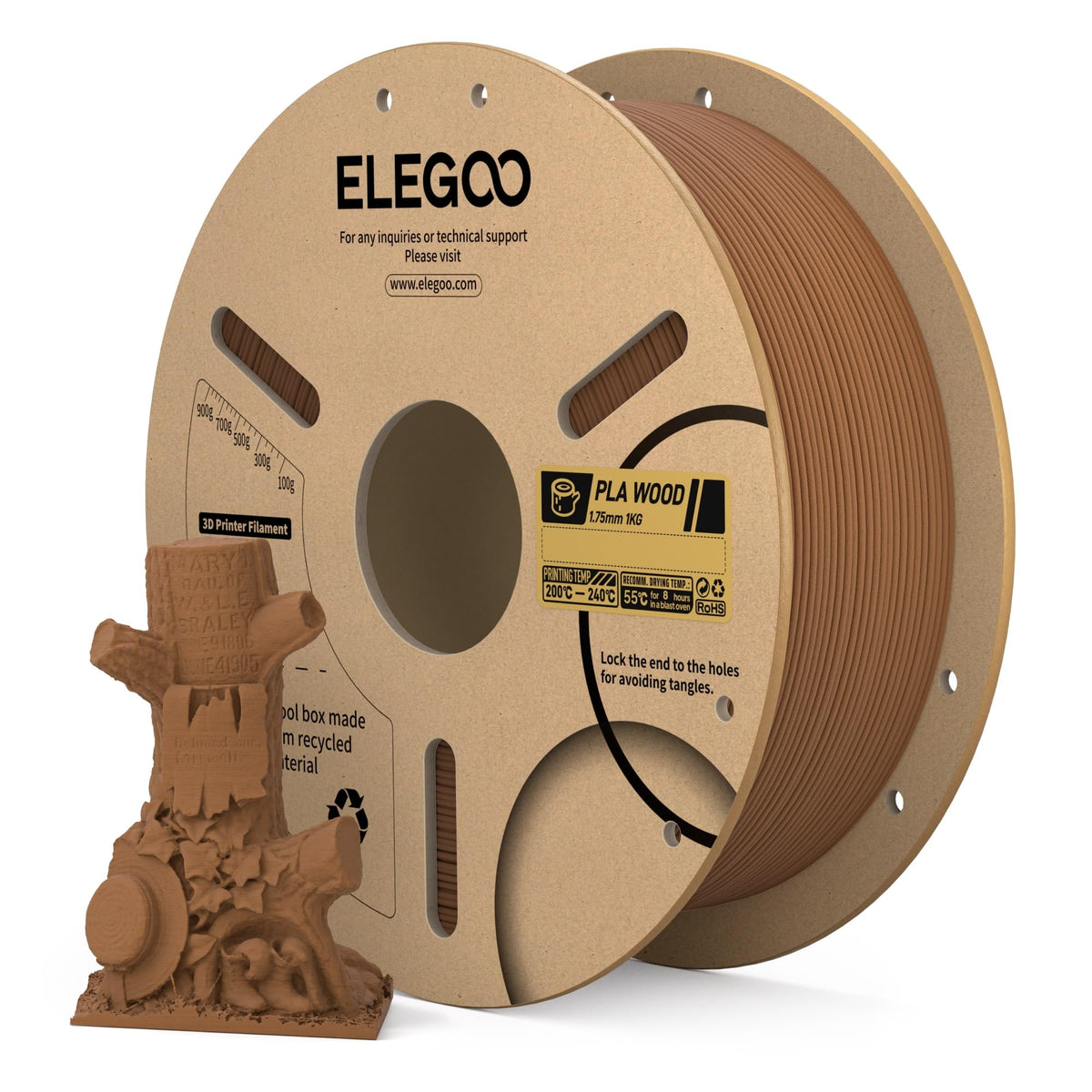 ELEGOO PLA 3D Printer Filament 1.75mm Bundle Multicolors 10KG