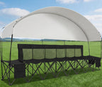 1MORE Folding Bench, Portable Foldable Sideline Bench for Team with Carry Bag