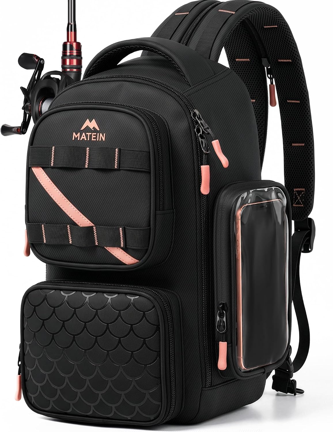 MATEIN Fishing Sling Bag with Phone Pouch, 3600 Tackle Box Backpack