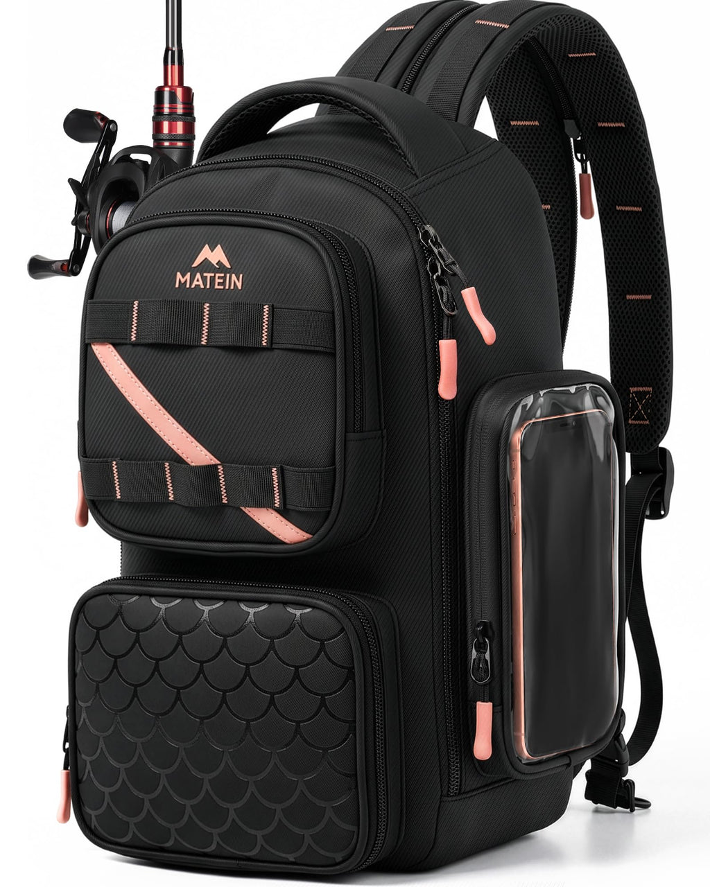 MATEIN Fishing Sling Bag with Phone Pouch, 3600 Tackle Box Backpack