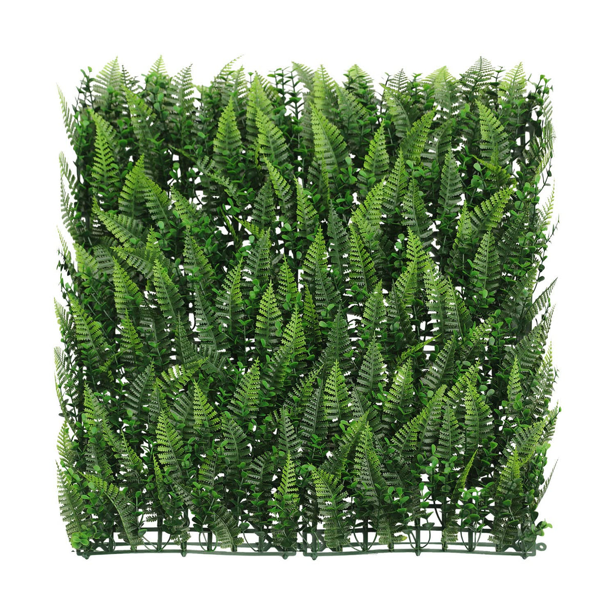 ECOOPTS 20"x20" Faux Ivy Privacy Fence Screen Artificial Boxwood Panels Topiary Hedge Plants for Indoor Outdoor Decoration, 12 Mixed Leaves, 30 Packs