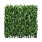 ECOOPTS 20"x20" Faux Ivy Privacy Fence Screen Artificial Boxwood Panels Topiary Hedge Plants for Indoor Outdoor Decoration, #8 Mixed Leaves, 18 Packs