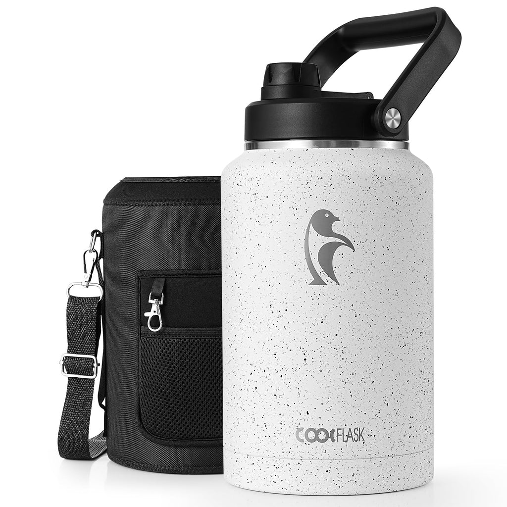 Coolflask Titan 2 Gallon Water Bottle Insulated with Large Spout Lid